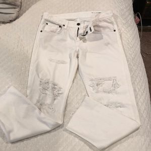 RAG & BONE white boyfriend jeans